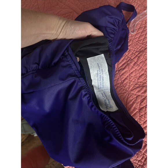 Croft & Barrow Swimsuit One Piece  Purple Ruched size 16 - Picture 5 of 5